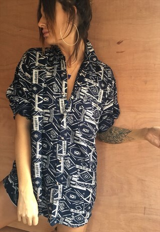 OVERSIZED RETRO 90S 80S VINTAGE UNISEX FESTIVAL SHIRT. ALL O