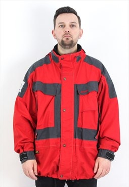 BERGANS OF NORWAY Red Jacket Hooded Coat Outdoors Skiing