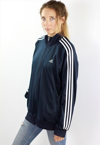BLUE ADIDAS SHELL JACKET WINDBREAKER ADIDAS BLUE