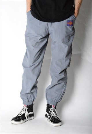 VINTAGE 90S GREY SHELL SPORTS PANTS