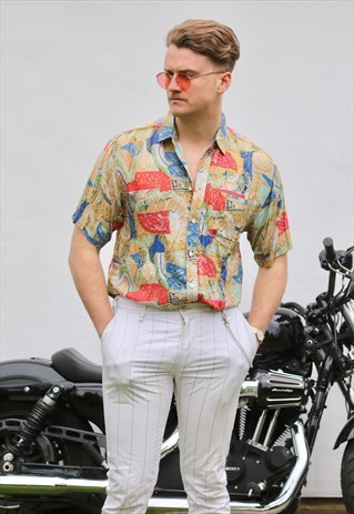 PICCOLO MONDO TAPESTRY SHORT SLEEVE VINTAGE SHIRT