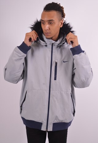 VINTAGE NIKE PADDED JACKET BLUE