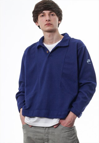 VINTAGE NIKE PULLOVER SWEATER JACKET 90S BLUE