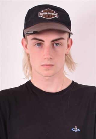 HARLEY DAVIDSON MENS VINTAGE CAP ONE SIZE BLACK 90S