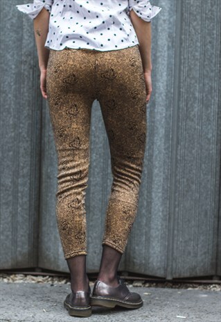FUNKY BROWN LEGGINGS