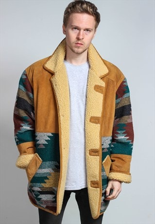 VINTAGE AZTEC SHERPA JACKET