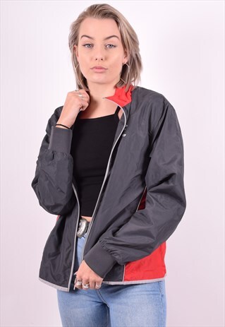 LOTTO WOMENS VINTAGE JACKET LARGE GREY 90'S