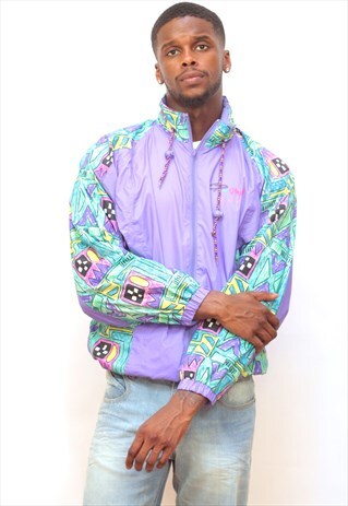 1990'S VINTAGE BRIGHT FESTIVAL WINDBREAKER JACKET
