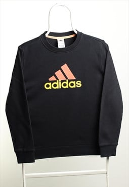Vintage Adidas Crewneck Logo Sweatshirt Black