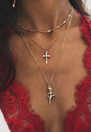 SALMA ROSE NECKLACE
