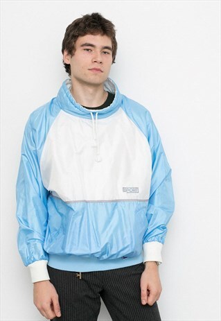 LIGHT BLUE SHELL JACKET