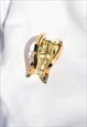 BEIGE SEMI CIRCLE CUT OUT CLAW HAIR CLIP