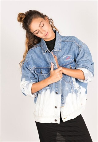 VINTAGE 80S EMBELLISHED LEE DENIM JACKET / R151