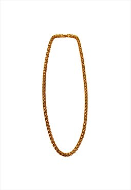 Gold Stainless Steel Chain Necklace Unisex  Adjustable