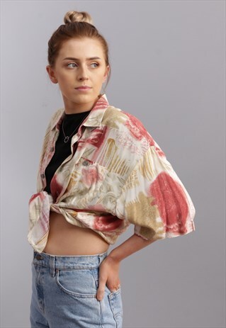 VINTAGE OVERSIZED PATTERNED SHIRT Z850