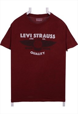 Vintage 90's Levi's T Shirt Spellout Short Sleeve Button Up