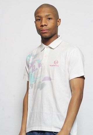 VINTAGE SERGIO TACCHINI POLO SHIRT WHITE