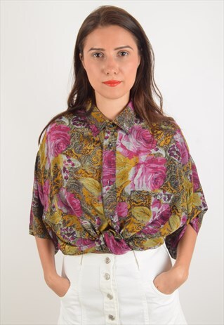 VINTAGE SHIRT FESTIVAL FLORAL PRINT (1235)