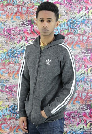 VINTAGE ADIDAS HOODIE/HOODED SWEATSHIRT. BRANDED SPORTSWEAR.