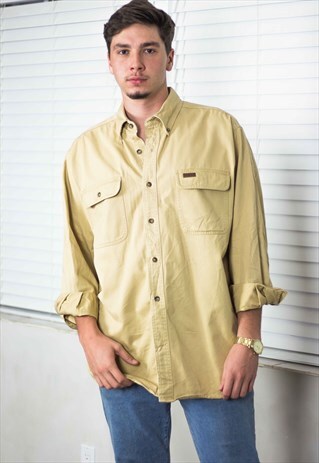 VINTAGE CARHARTT SHIRT LOGO 90S L 21.4