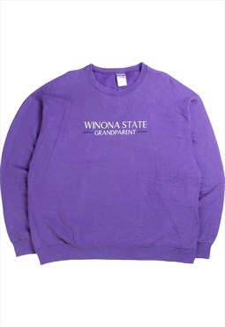 Vintage  Jerzees Sweatshirt Winona State Crewneck Purple