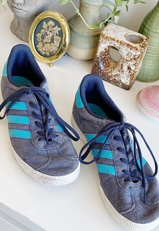 VINTAGE 90S RETRO ADIDAS GAZELLE SPORTS TRAINERS SNEAKERS