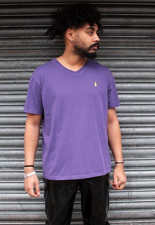 VINTAGE PURPLE RALPH LAUREN T-SHIRT