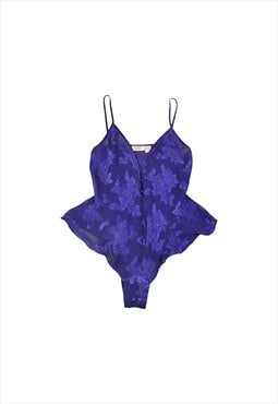 Victoria's Secret Y2K Cami Bodysuit Purple Medium