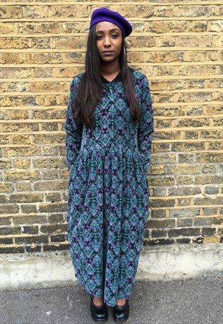 1980'S OVERSIZE CORDUROY DRESS