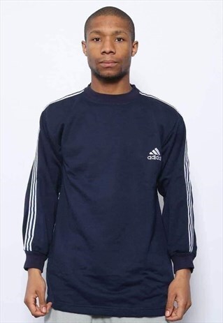 VINTAGE ADIDAS LOGO SWEATSHIRT NAVY