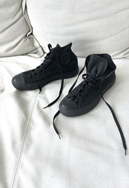 Converse Black Canvas High Top Sneakers - EU39 UK6 US8'5