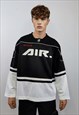 BASKETBALL TOP AMERICAN SPORTS MESH JUMPER PATCHED PULLOVER