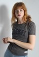 VINTAGE DIESEL Y2K ACID WASH T-SHIRT BLACK