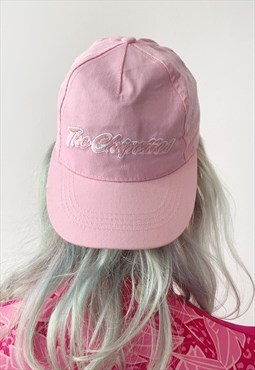 Vintage 90's Summer Pastel Pink Graphic Baseball Dad Hat Cap