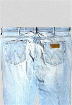 Vintage Wrangler Lightwashed Denim Straight Leg Jeans XXL
