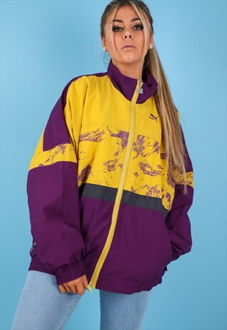 VINTAGE PUMA TRACK JACKET IN MULTI NJ680