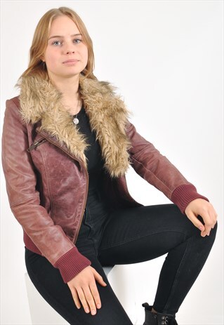 VINTAGE 90'S REAL LEATHER JACKET