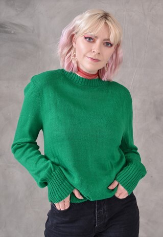Vintage Knitted Jumper in Green 90s | Style of the Salvaged | ASOS
