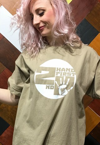 2ND HAND FIRST SHORT SLEEVE BEIGE SWEATSHIRT