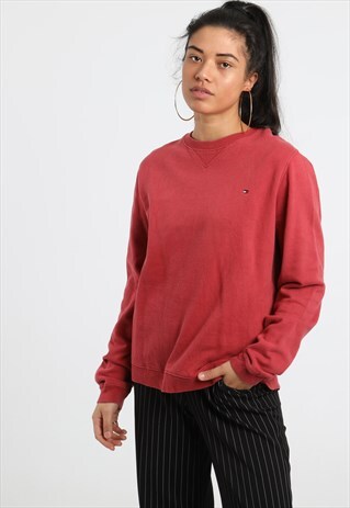 90S TOMMY HILFIGER EMBROIDERED LOGO SWEATSHIRT