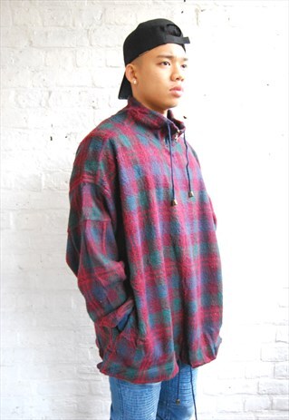 CRAZY PRINT FLEECE TOP (1990'S)