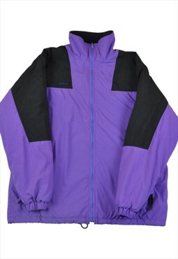Vintage Columbia Jacket Waterproof Fleece Lining Purple L