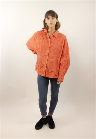 VINTAGE CORD ORANGE SHIRT