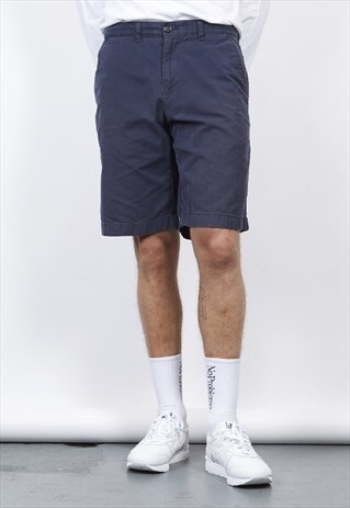 VINTAGE 90'S TOMMY HILFIGER NAVY SHORTS