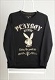 Vintage Playboy Crewneck Logo Sweatshirt Black