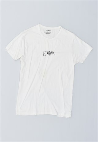VINTAGE 90'S ARMANI T-SHIRT TOP WHITE
