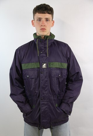 VINTAGE K-WAY 90S PURPLE SPORTS JACKET