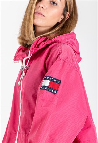VINTAGE 80S TOMMY HILFIGER RAINCOAT JACKET / S2886