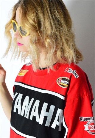 VINTAGE 90S RED YAMAHA T-SHIRT