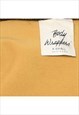 VINTAGE GOLD SPARKLY ZIP-FRONT JACKET - XS